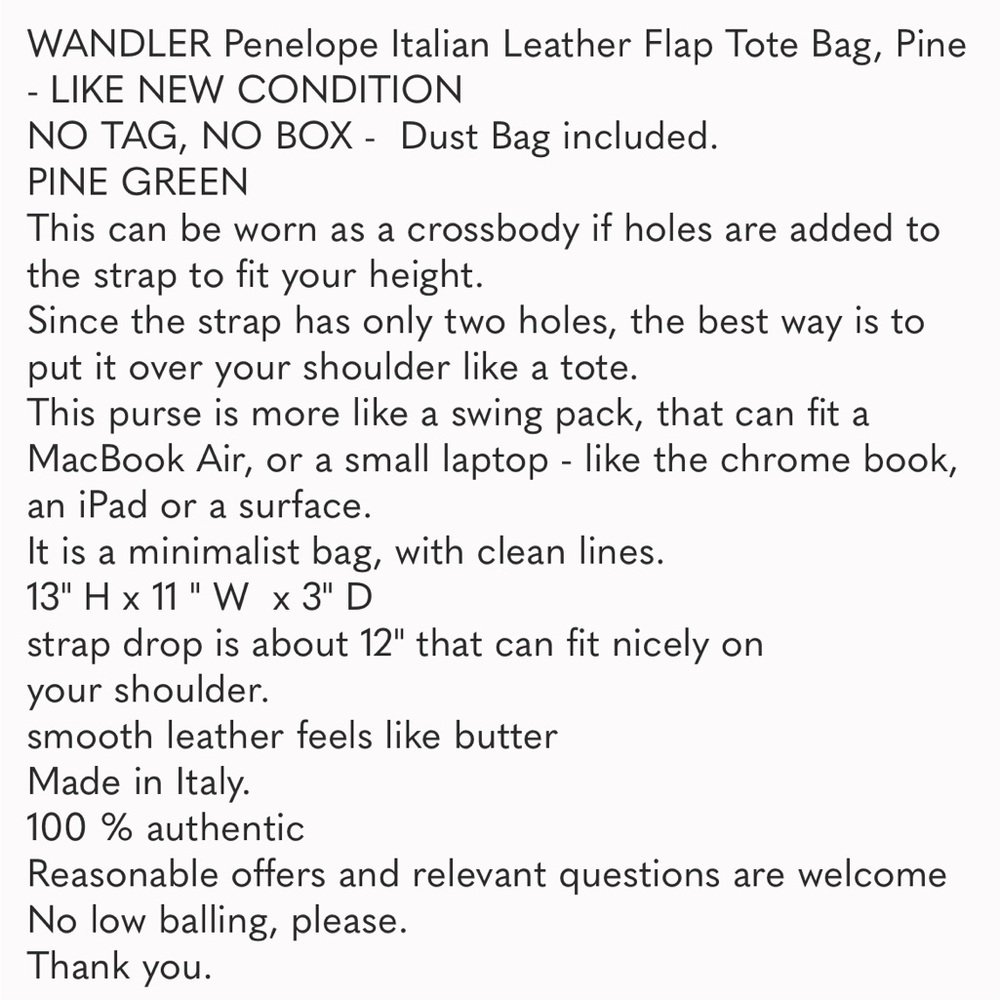 Wandler evergreen leather bag - Picture 7 of 7